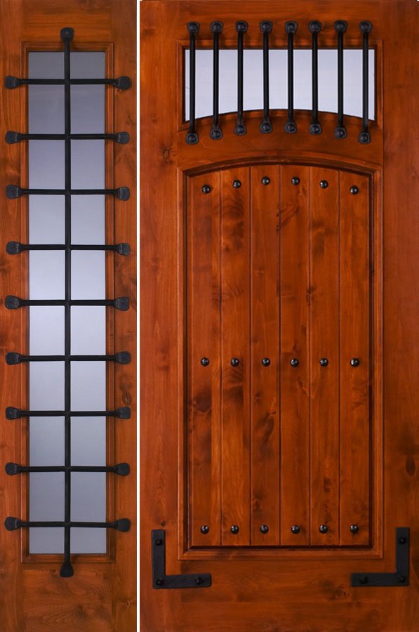 sw64 knotty alder with on sw50 sidelite